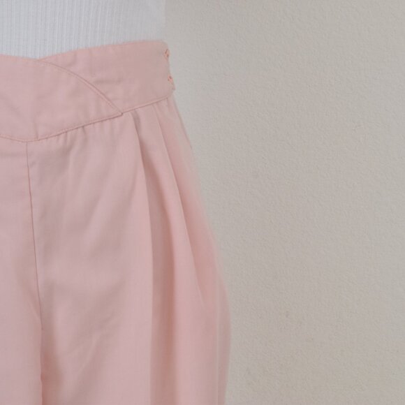 Vintage 90s Pink Pleated Trousers | 30 waist‎ - Picture 7 of 9